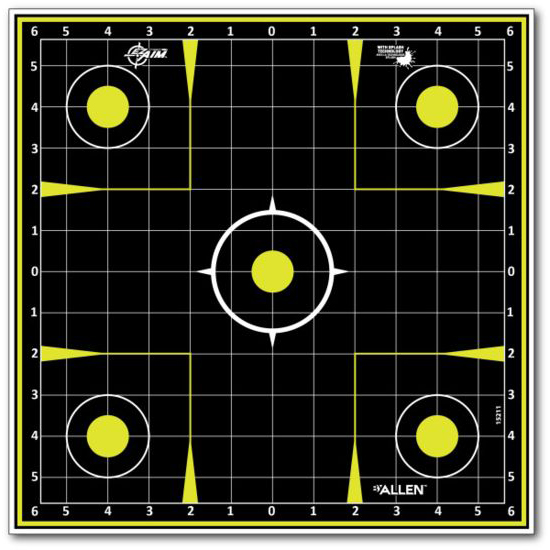 ALLEN EZ AIM NON ADHESIV 12X12 SIGHT IN 12PK