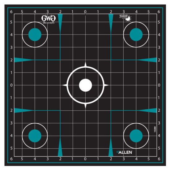 ALLEN GWG SPLASH ADHESIV 12X12 SIGHT GRID 5PK