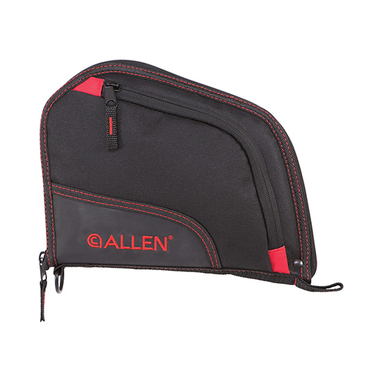 ALLEN CASE AUTO-FIT 9" HANDGUN BLACK RED