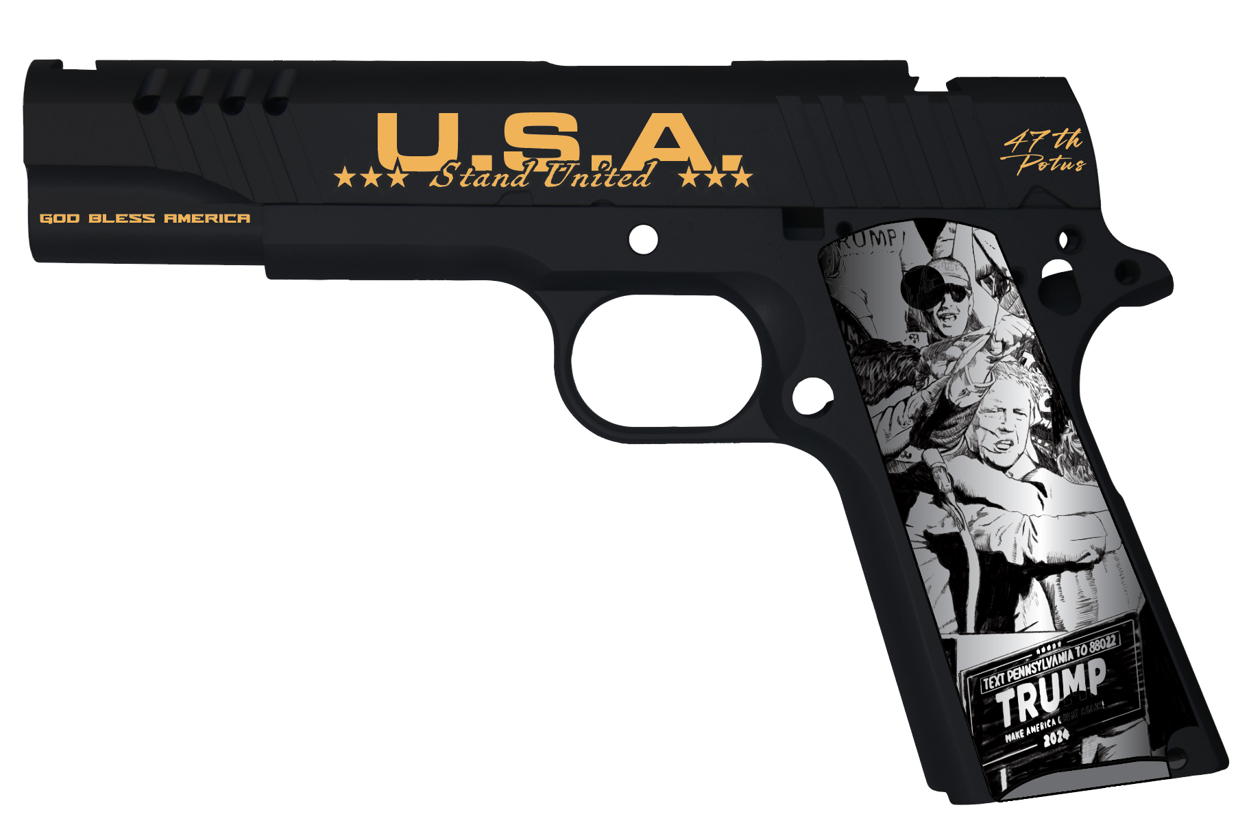 AO 1911 45ACP 5" TRUMP FIGHT 7RD