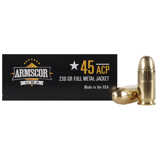 ARMSCOR AMMO 45ACP FMJ 230GR 50/20 (1000 PALLET