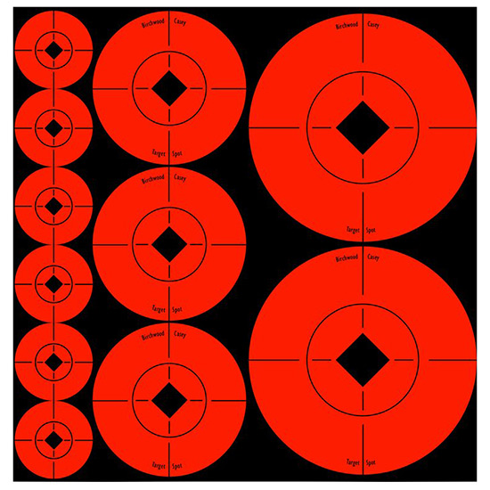 BC TARGET SPOTS ASST 1,2.3" 12 SHEET PK