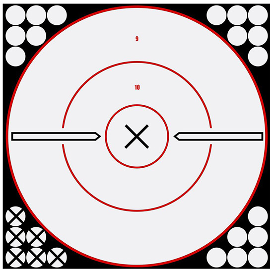 BC SHOOT-N-C WHITE/BLK 12" BULLS-EYE X 5PK