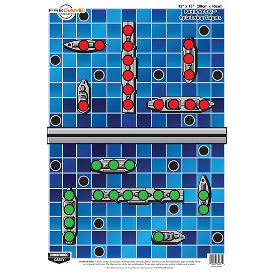 BC DIRTY BIRD 12"X18" BATTLE AT SEA TGT 8PK