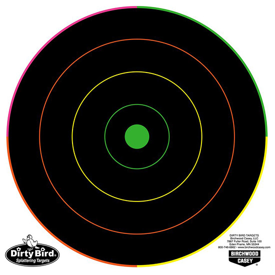 BC MULTI COLOR DIRTY BIRD 8" TARGET 20PK