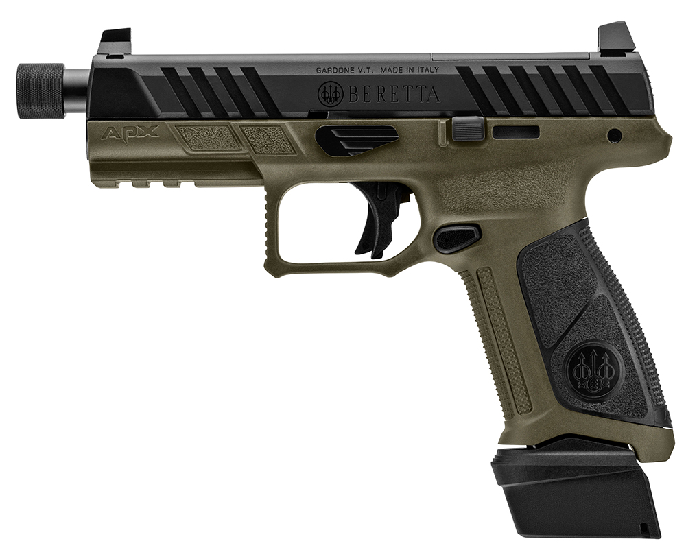 BER APX A1 FULL SIZE TAC 9MM 4.8" ODG/BLK 3 21RD