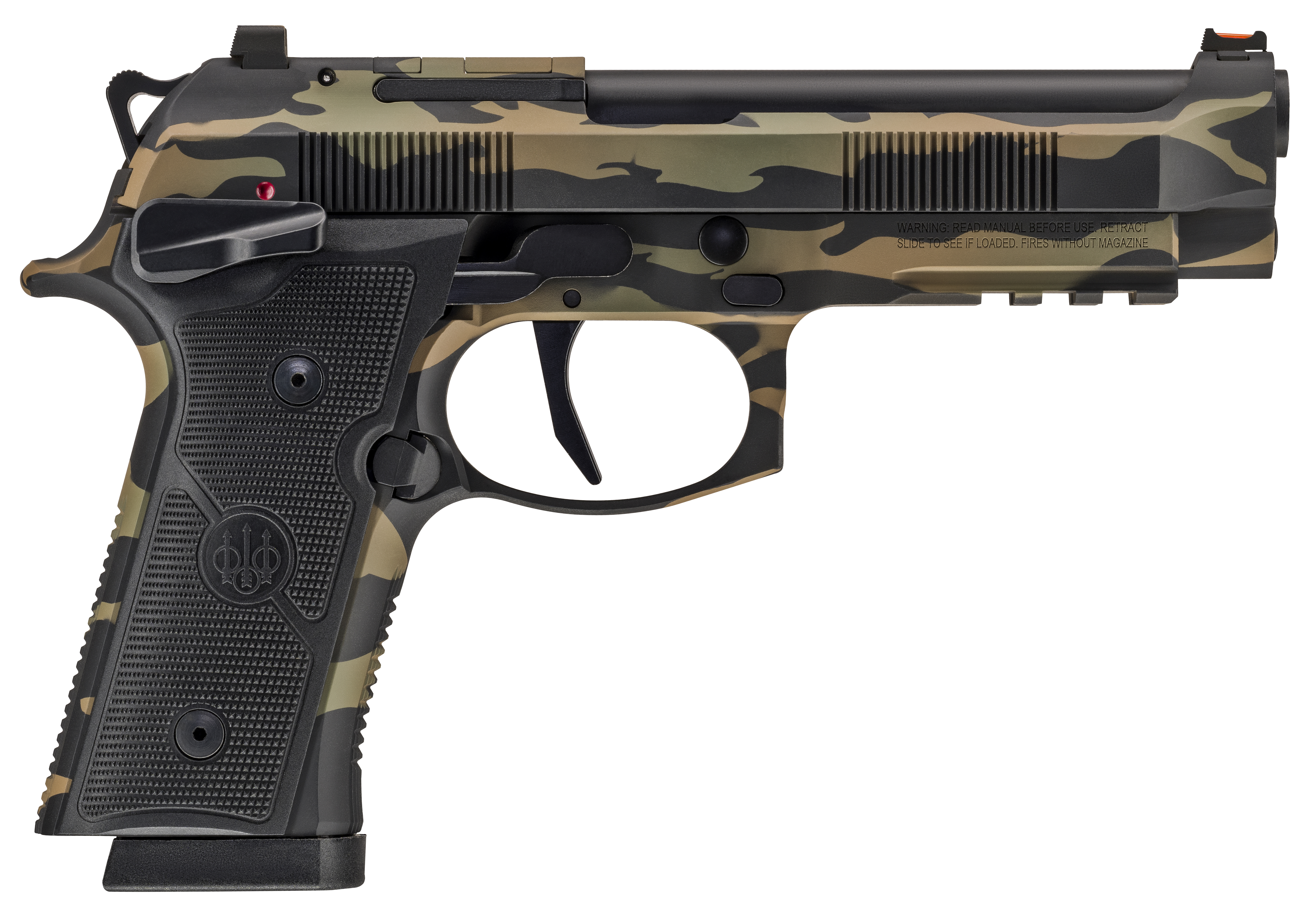 BER 92XI AMERICAN COMBAT 9MM 4.7" 10RD TIGER CAMO