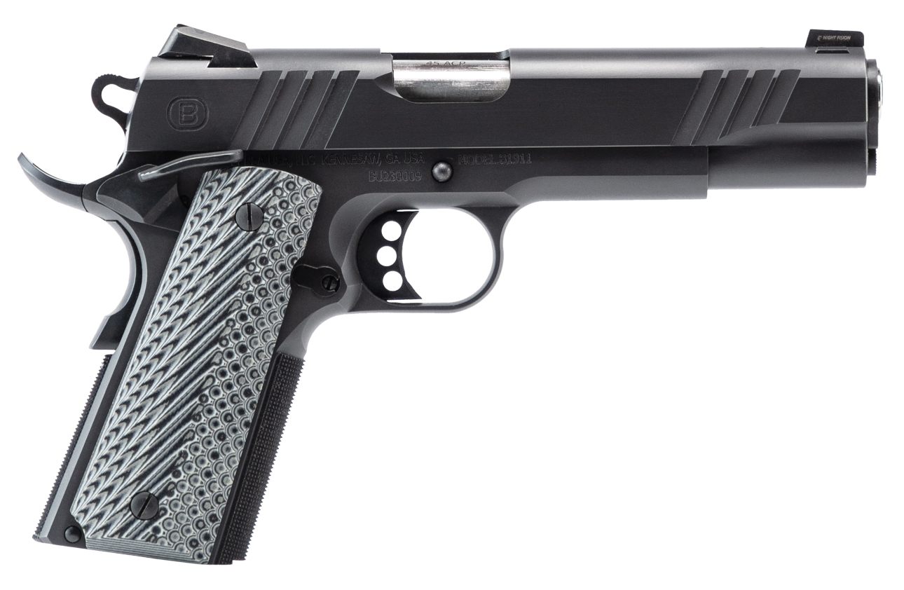 BERSA B1911 45ACP 5" BLK NITRIDE NS 8RD