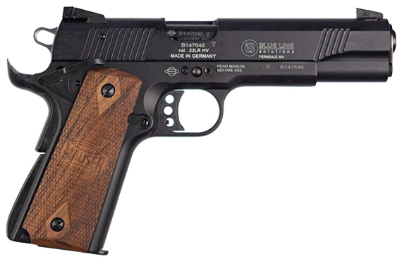 BLG MAUSER 1911 22LR 5" WALNUT GRIPS CA LEGAL