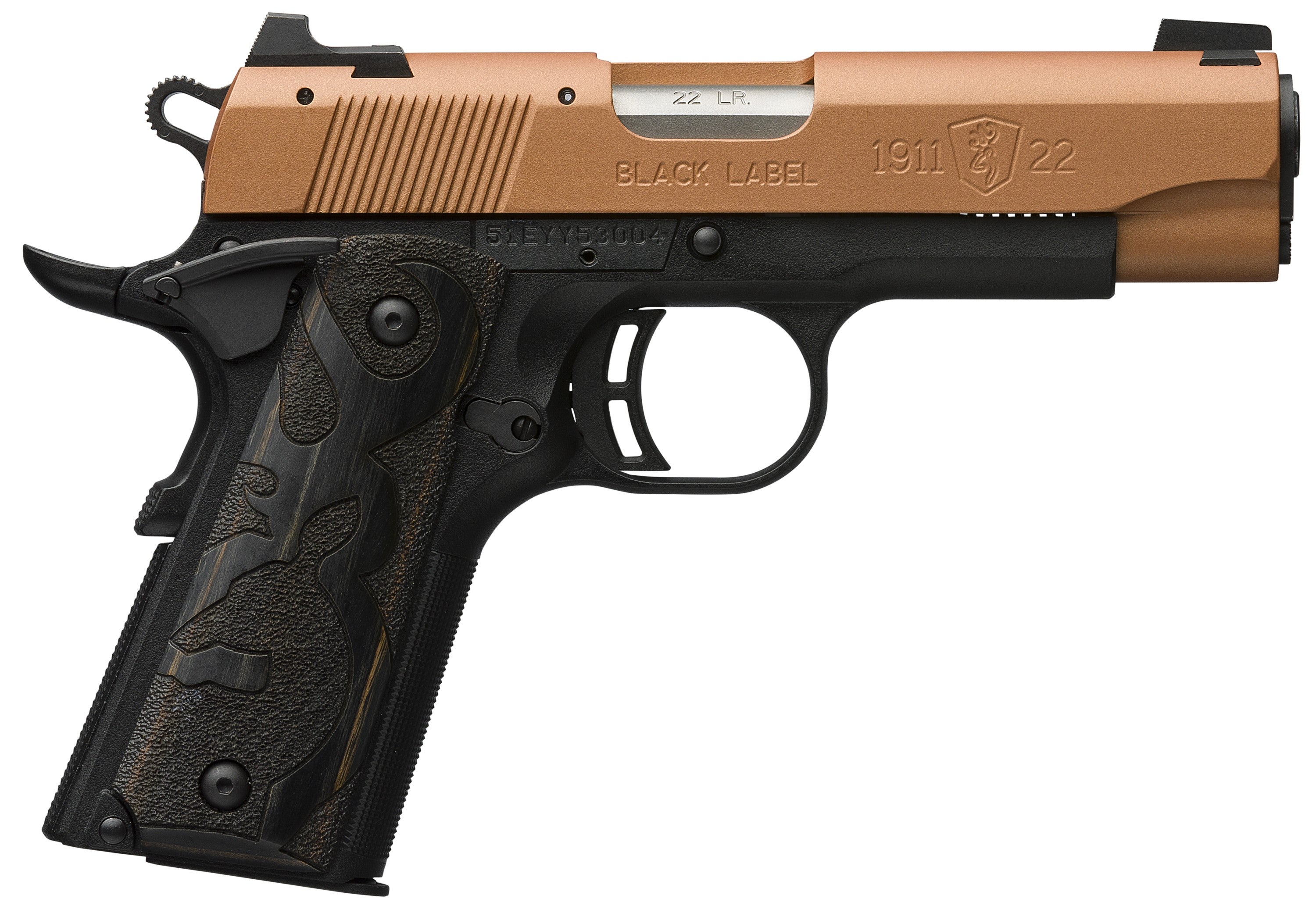 BRO 1911-22 BLACK LABEL COMPACT 22LR 3.625" COPP