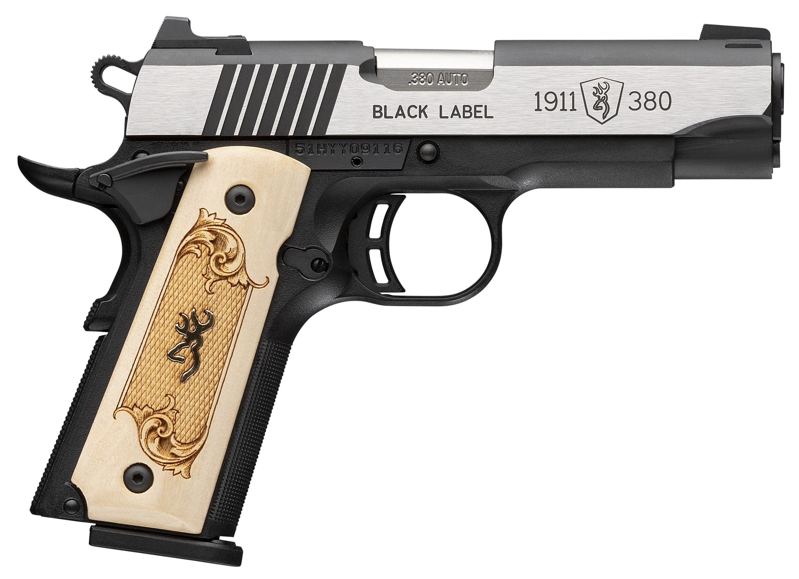 BRO 1911-380 BLACK MEDALLION MAPLE COMP