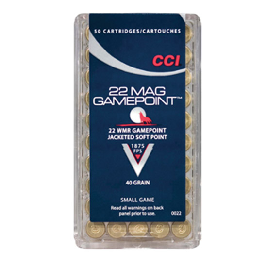 CCI 22MAG 40GR GAMEPOINT 50/40