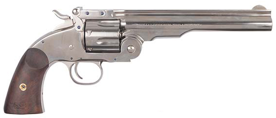 CIM MODEL NO.3 SCHOFIELD & COLT NICKEL 45LC 7"