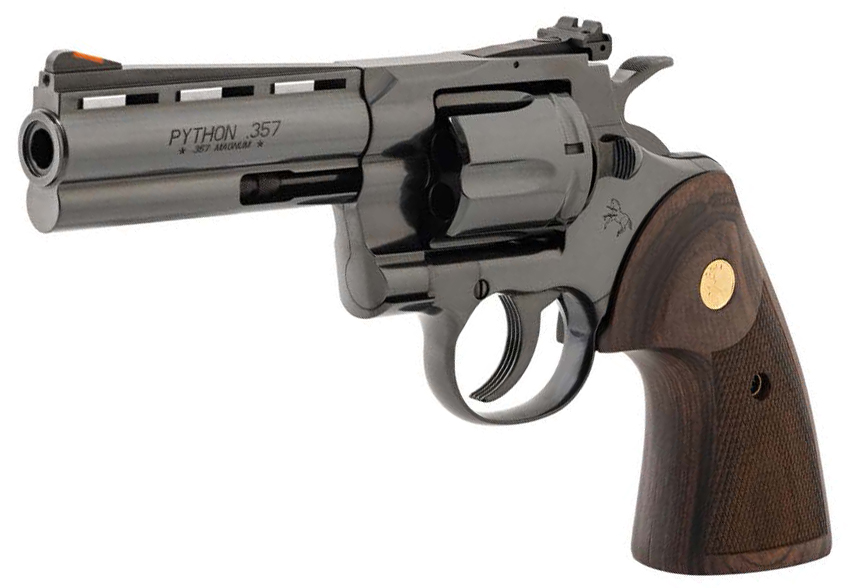 CLT PYTHON 357MAG 4.25" BLUED WOOD GOLD GRIP 6R