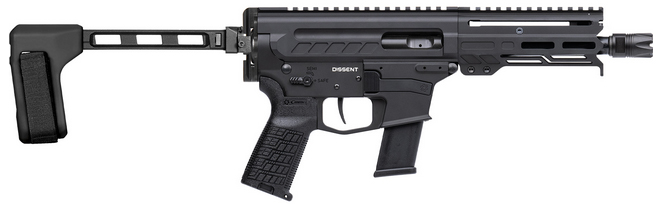 CMMG DISSENT MKG BRACED 45ACP 6.5" ARMOR BLACK