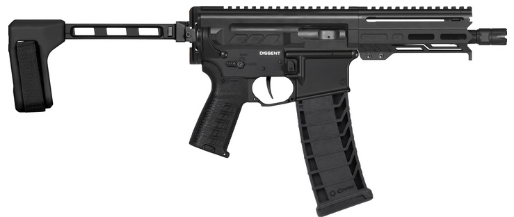 CMMG DISSENT MK4 BRACE 9MM 6.5" ARMOR BLACK