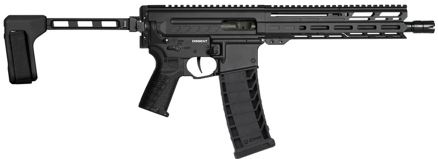 CMMG DISSENT MK4 BRACED 9MM 10.5" ARMOR BLACK