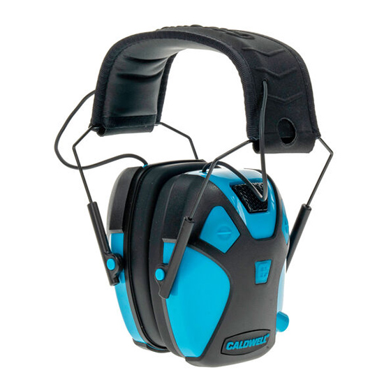 CALDWELL YOUTH ELECTRON EARMUFF NEON BLUE