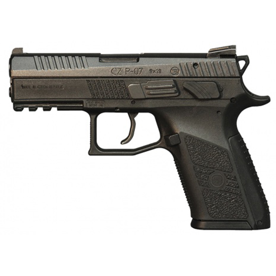 CZ 75 P-07 9MM 3.75" BLK FS 10RD