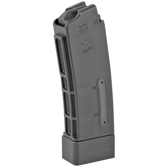 CZ MAG SCORPION 9MM 20RD BLK WINDOW ROUND COUNT