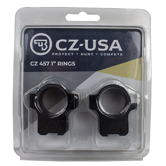 CZ 457 1" ALUMINUM RINGS 11MM DOVETAIL