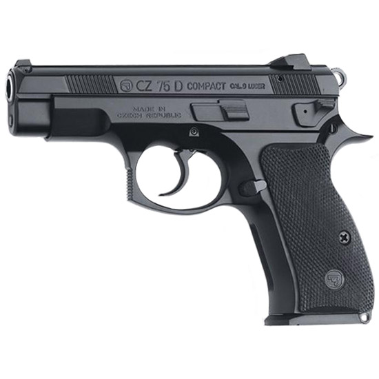 CZ 75 D PCR COMPACT 9MM 3.75" DECOCKER BLK 14RD