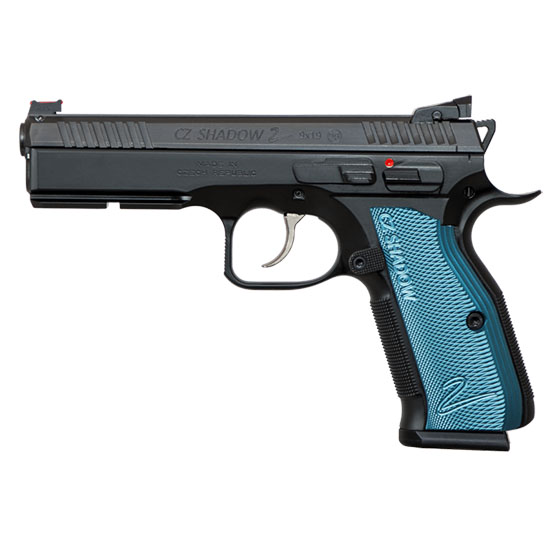 CZ SHADOW 2 BLACK & BLUE 9MM 4.89" AS 3 17RD