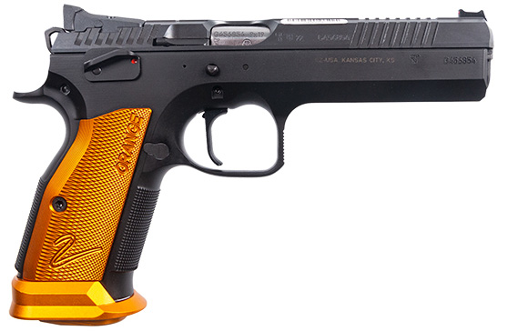 CZ TS 2 ORANGE 9MM 5.2" BULL FOFS ALUM GRIP 20RD