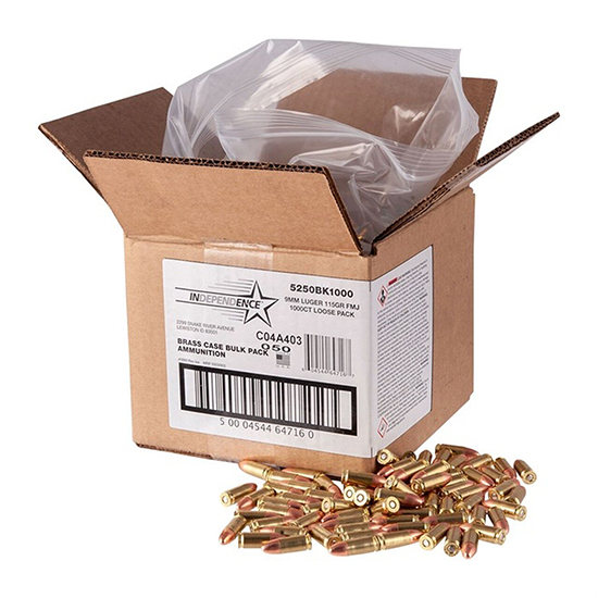 FED 9MM 115GR FMJ BULK BOX 1000/1