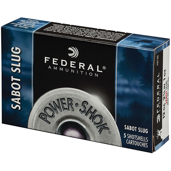 FED POWER-SHOK S SLUG 12GA 2.75" 1OZ 5/50