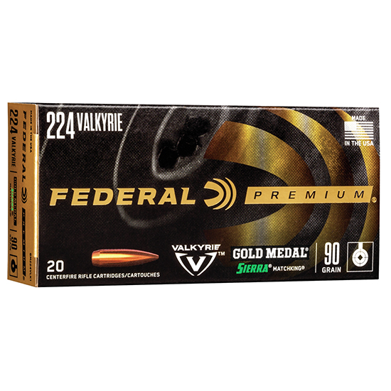 FED GOLD MEDAL 224VAL 90GR SIERRA BTHP 20/10