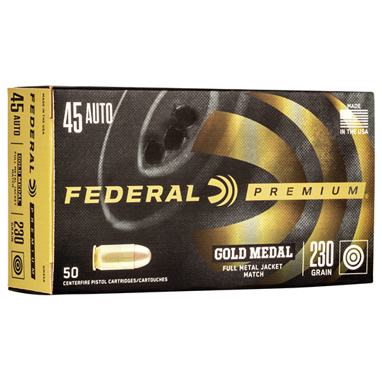 FED GOLD MEDAL 45ACP 230GR FMJ 50/20