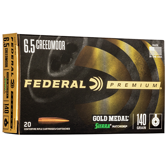 FED GOLD MEDAL 6.5CREED 140GR SMK 20/10