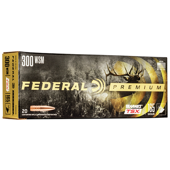 FED PREMIUM 300WSM 165GR BARNES TSX 20/10