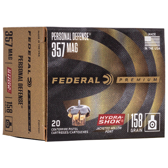 FED PREMIUM 357MAG 158GR HYDRA-SHOK JHP 20/25