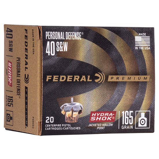 FED PREMIUM 40SW 165GR HYDRA-SHOK JHP 20/25