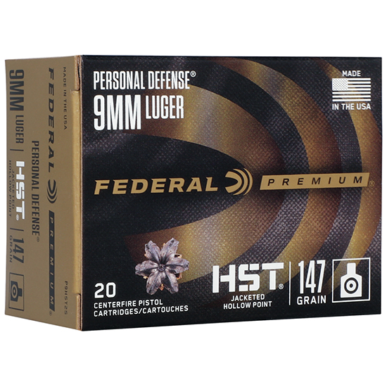 FED PREMIUM 9MM 147GR HST JHP 20/10