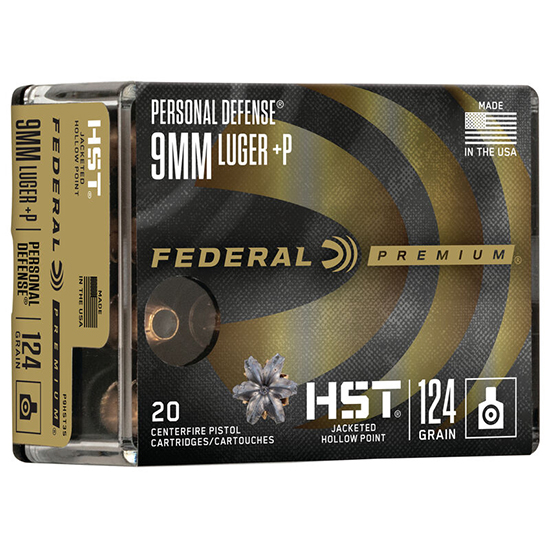 FED PREMIUM 9MM 124GR HST JHP 20/10