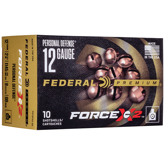 FED DEFENSE 12GA 2.75" 00BUCK 9P FORCE X2 10/5