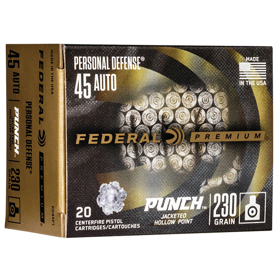 FED PUNCH 45ACP 230GR JHP 20/10