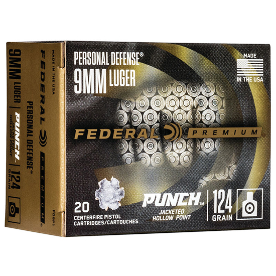 FED PUNCH 9MM 124GR JHP 20/10