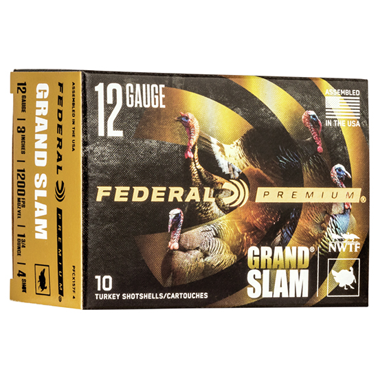 FED GRAND SLAM 12GA 3" 1.75OZ #4 TKY 10/5