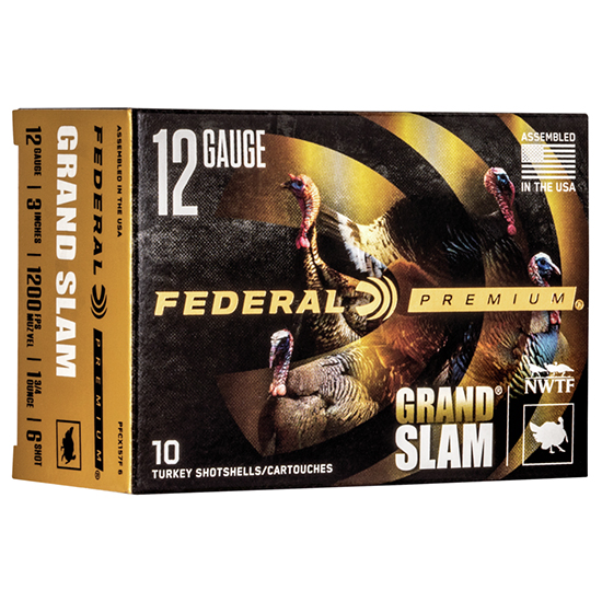 FED GRAND SLAM 12GA 3" 1.75OZ #6 TKY 10/5