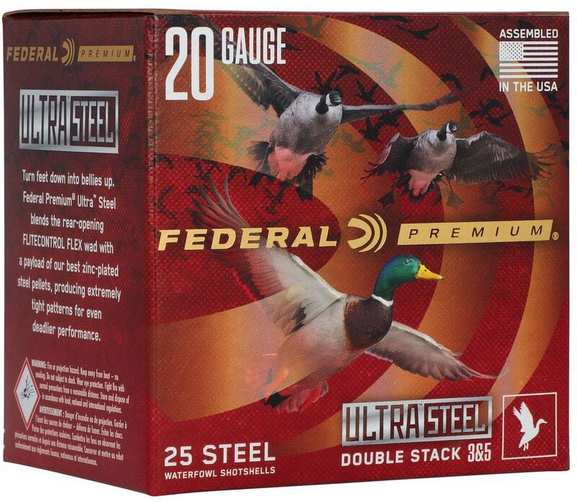 FED ULTRA STEEL 20GA 3" 1OZ 3 & 5 25/10