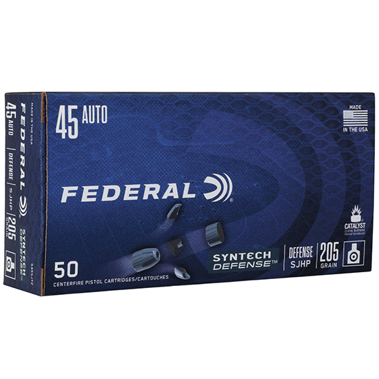 FED SYNTECH DEFENSE 45ACP 205GR SJHP 50/10