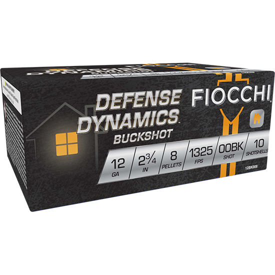 FIO DEFENSE DYNAMICS 12GA 2.75" 8P BUCK 10/25