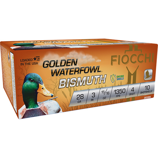 FIO GOLDEN WATERFOWL 28GA 3" #4 BISMUTH 10/10