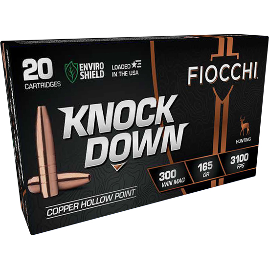 FIO KNOCK DOWN 300WIN MAG 165GR HP 20/10