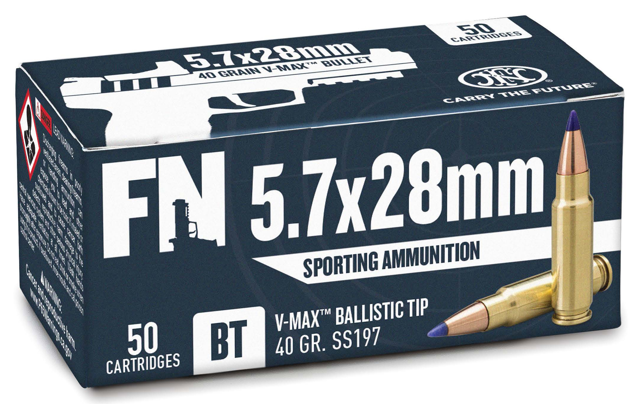 FN AMMO SS197SR 5.7X28 40GR HORN VMAX 50/10 | Ammunition | Bill Hicks ...