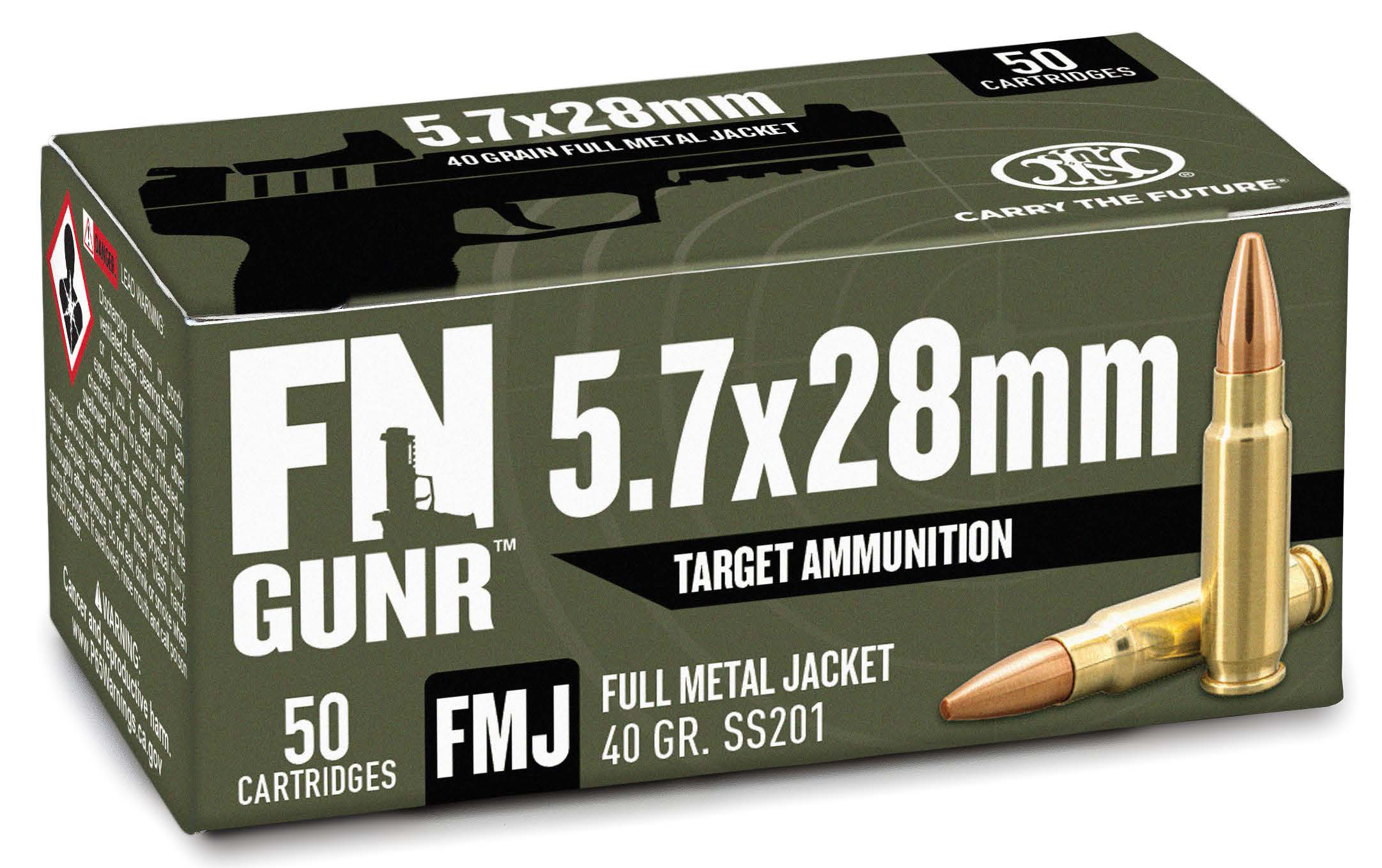 FN GUNR 5.7X28MM SS201 40GR FMJ 50/10